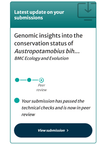 BMC Ecology and Evolution paper